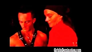 brutla femdom coupled with her poor menial